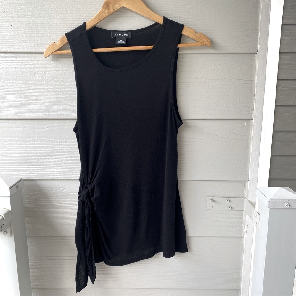 TROUVÉ Black Tank Top